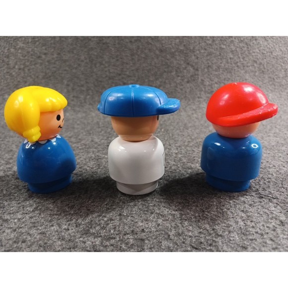 Vintage 1991 Fisher Price Little People School Bus Only Stop Sign Door Opens - Picture 16 of 16